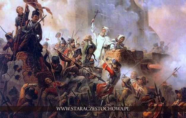 Artystyczna wizja obrony Jasnej Góry na obrazie Januarego Suchodolskiego